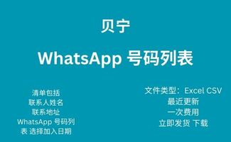 贝宁 Whatsapp 号码列表