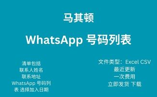 马其顿 Whatsapp 号码列表