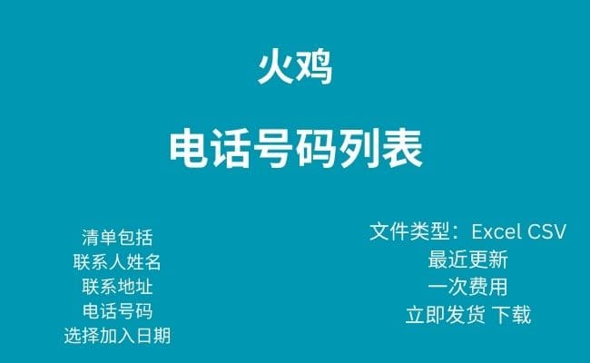土耳其电话号码列表