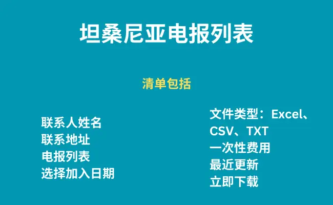 坦桑尼亚电报列表
